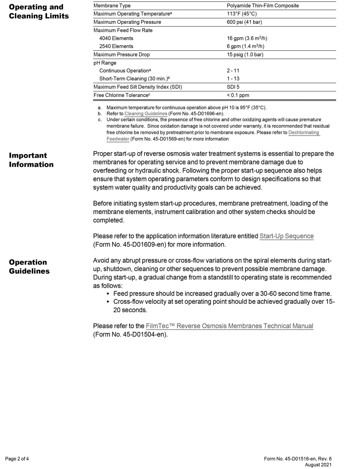 BW60 - 1812 - 75 FilmTec DuPont / DOW Membranes 75 GPD - Hydrocomponents & Technologies Inc.