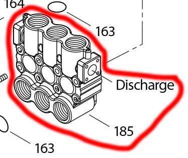 44769 CAT Pumps Discharge Manifold Nickel Aluminum Bronze Designed to Fit Models 6767 , 6747 , 6777&nbsp; - Hydrocomponents & Technologies Inc.