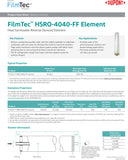 HSRO-4040-FF FilmTec™ DOW / DuPont 225 PSI 2,400 GPD 4 x 40 inch Membranes