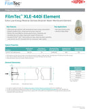 XLE-440i FilmTec™ DOW / DuPont 600 PSI 14,000 GPD 8 x 40 inch Membranes