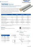 TM710D Toray 225 PSI 2,600 GPD 4 x 40 inch membranes