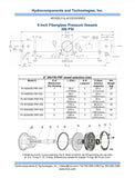 8 in. 300 PSI FRP Fiberglass Pressure Vessel Membrane Housings